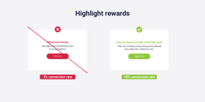 Highlight rewards and incentives 