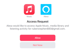 Tap Allow from the Access Request page